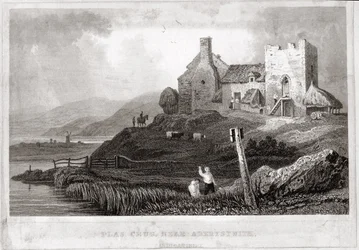Plas Crug, niedaleko Aberystwyth, Cardiganshire (akwaforta)