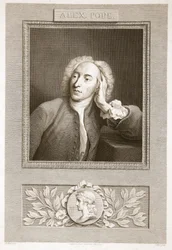 Portret Aleksandra Papieża, ilustracja z David Hume The History of England, wyd. R. Bowyer, Londyn, 1812 r.