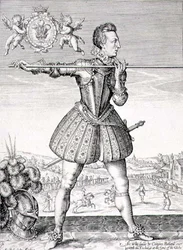 Portret Henryka, księcia Walii (1594-1612) wyryty przez Simona de Passe (1595-1647) 1612 (grafika)