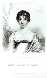 Portret Lady Caroline Lamb (1785-1828) grawerowany przez Henry