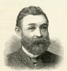 Portret pana R.Urwina, sekretarza komisarzy ds. ulepszeń w Tyne, 1884 r