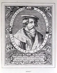 Portret Petrusa Apianusa (1501-52) z Narrative and Critical History of America, pod redakcją Justina Winsora, Londyn, 1886