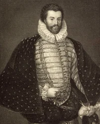 Portret Sir Christophera Hattona (1540-91) z 