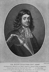 Portret sir Richarda Stainera z „Characters Illustrious in British History” autorstwa Richarda Earloma i Charlesa Turnera, 1815