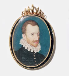 Portret mężczyzny (akwarela na welinie)