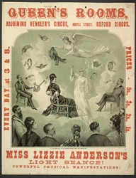 Plakat do „Seansu świetlnego panny Lizzie Anderson!” w Queen