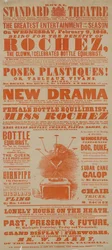 Plakat dla Royal Standard Theatre, 9 lutego 1848