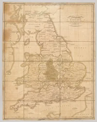 Praehagrafia Anglii, będąca mapą tego Królestwa ilustrującą główne bitwy w nim stoczone, 1807 r.