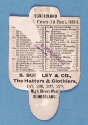 Odwrotna strona Cant be Beaten. Zagraj w Sunderland. Buckleys kapelusze