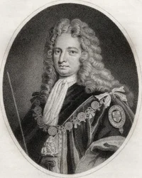 Robert Harley, sztychowany przez Maddoxa, ilustracja z „Katalogu autorów królewskich i szlachetnych, tom IV”, wydanego w 1806 r.