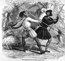 Robin Hood i garbarz z ćwiartkami