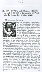 Królewskie przemówienie do obu izb parlamentu, 2 maja 1745 (druk)