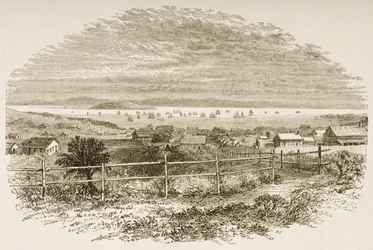 San Francisco w 1849, z „American Pictures”, wydanego przez The Religious Tract Society, 1876 (rycina)