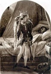 IV Генригийн дүр зураг (I хэсэг) IV үзэгдэл, Уильям Шекспирийн 2-р үзэгдэл (1564-1616) (сийлбэр)поли
