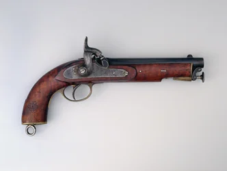 Gładkolufowy .656 w pistolecie kapiszonowym, 1873