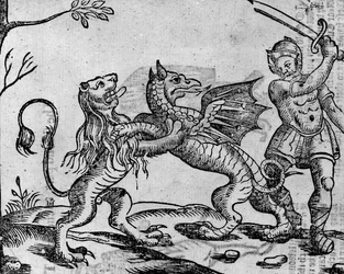 Święty Jerzy i smok, z «A Book of Roxburghe Ballads»