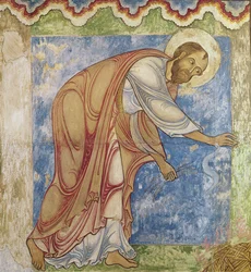 Św. Paweł i Żmija, w kaplicy św. Anzelma, ok.1180 (mural)
