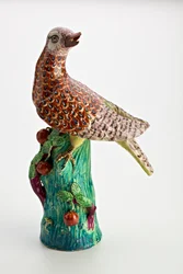 Figurka ptaka Staffordshire, ok. 1750-1850 (ceramika)