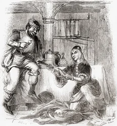 Sumpnour i Pardoner, ze Starej Anglii: A Pictorial Museum, pub. 1847
