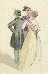 Trzy postacie, ok. 1825 (wc na papierze)