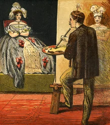 Artysta malujący portret w swojej pracowni, 1867