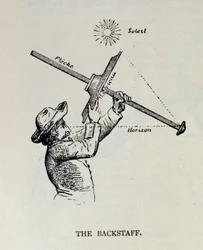 Backstaff, z The Narrative and Critical History of America, pod redakcją Justina Winsora, Londyn, 1886