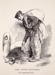 The Bone-Grubber, według dagerotypu Richarda Bearda, ilustracja z London Labor i London Poor Henry