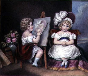 Portret dziecięcy, ok. 1825 (akwarela na papierze)