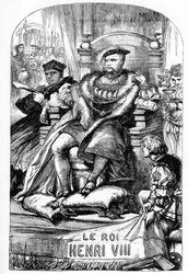 The Famous History of the Life of King Henry VIII - Illustration in „” Works complete by William Shakespeare”” 1866 – Ilustracje i ogólna forma tego wydania zapożyczono z ilustrowanego Szekspira Cassella, opublikowanego w Londynie