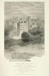 The Globe Theatre, Bankside, Southwark, według rysunku z Pennants London, po raz pierwszy opublikowanego 1793, rytowane przez Jamesa Stow (c.1770-s.1820), opublikowanego 1812