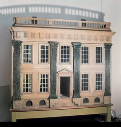 The Great House Angielski dom dla lalek, ok. 1750, prawdopodobnie pochodzi z Cheshire lub Lancashire (drewno)
