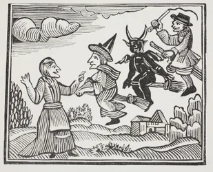 The History of Mother Shipton, ilustracja z książki Chap-books of the Eighteenth Century Johna Ashtona, wyd. 1882