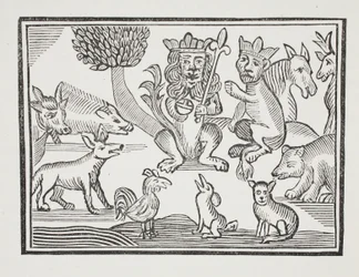 The History of Reynard the Fox, ilustracja z książki Chap-books of the Eighteenth Century Johna Ashtona, wyd. 1882