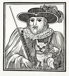 The History of Sir Richard Whittington, Three Lord Mayor of London, ilustracja z książki Chap-books of the Eighteenth Century Johna Ashtona, wyd. 1882