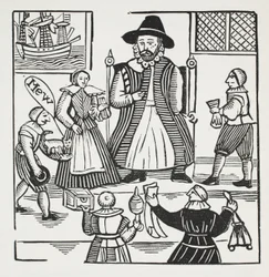 The History of Sir Richard Whittington, Three Lord Mayor of London, ilustracja z książki Chap-books of the Eighteenth Century Johna Ashtona, wyd. 1882