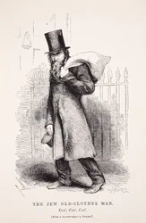 The Jew Old-Clothes Man, wg dagerotypu Richarda Bearda, ilustracja z London Labour i London Poor Henry