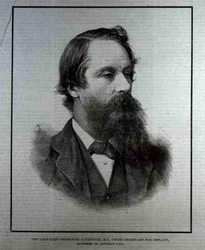 Zmarły lord Frederick Cavendish (1836-1882), MP, sekretarz generalny Irlandii, z The Illustrated London News, 13 maja 1882