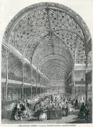 Londyński Crystal Palace, Regent Circus, Oxford Street, 1858