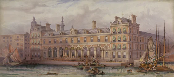 Londyński targ rybny w Billingsgate, 20 lipca 1877 r.