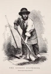 The London Scavenger, według dagerotypu Richarda Bearda, ilustracja z London Labor i London Poor Henry