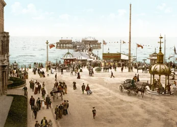 The North Pier, Blackpool (zdjęcie ręcznie kolorowane)