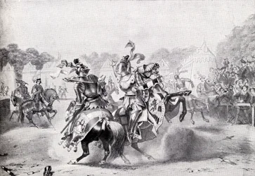Jedyny turniej za panowania królowej Wiktorii, ilustracja z „V.R.I. Jej życie i imperium” markiza Lorne