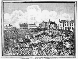 Masakra w Peterloo, widok na plac św. Piotra
