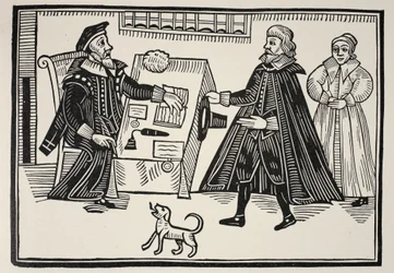 Proctor i Parator, strona tytułowa traktatu o nadużyciach i nadużyciach sądów duchowych, 1641