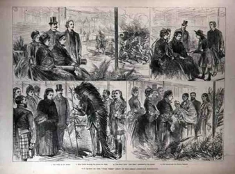 Królowa na Wild West Show of the Great American Exhibition, z The Illustrated London News, 21 maja 1887