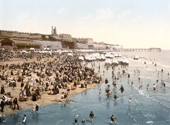 Piaski, Ramsgate (zdjęcie ręcznie kolorowane)