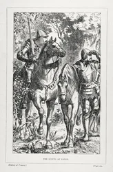 The Scouts at Patay, z Historii Francji, Emile de Bonnechose, wydanej przez Ward, Lock and Co, Londyn
