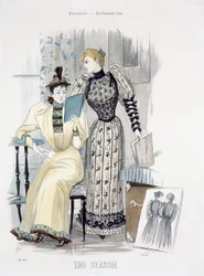 The Season, talerz z modą dla Królowej, wrzesień 1892