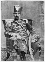 Szach Persji, 1893 (po zdjęciu W. & D. Downey)