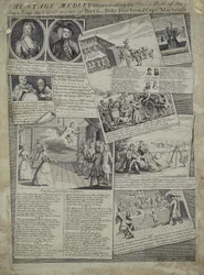 Stage Medley reprezentujący uprzejmy gust miasta i niezrównane zasługi poety G., Polly Peachum i Captain Macheatha, ok. 1728